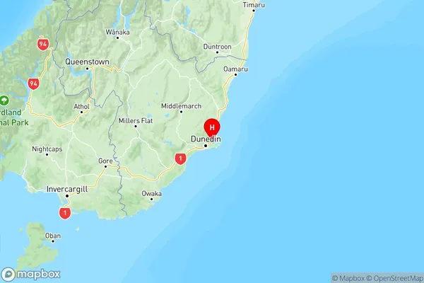 Roseneath, Otago Region Map