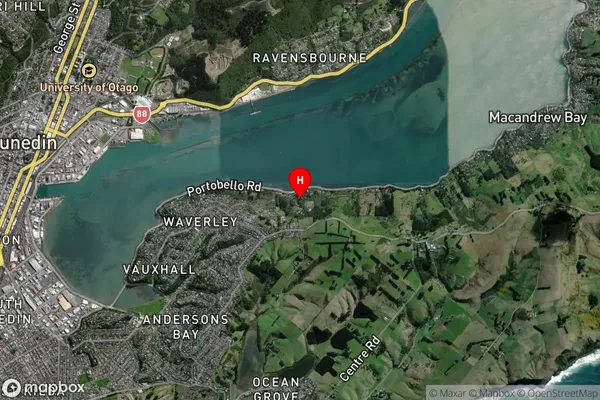 The Cove, Otago Satellite Map