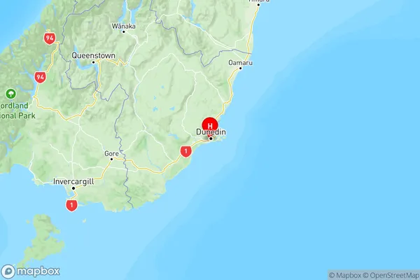 The Glen, Otago Region Map