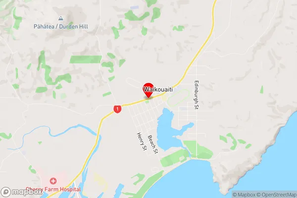 Waikouaiti, Otago Region Map