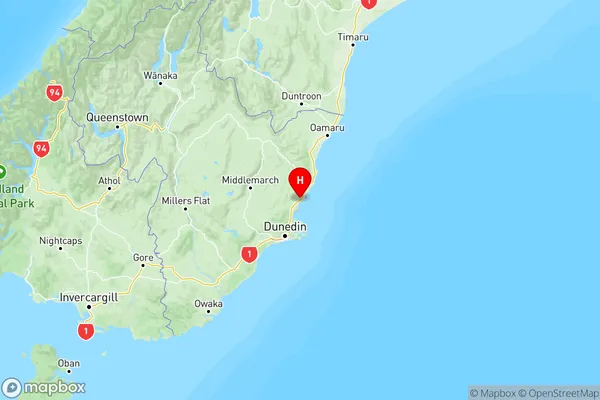 Waikouaiti, Otago Region Map