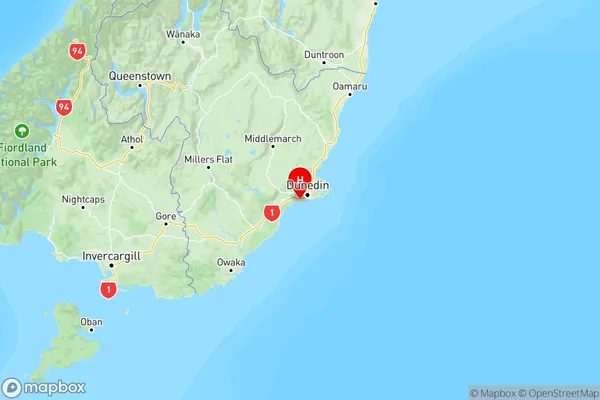 Waldronville, Otago Region Map