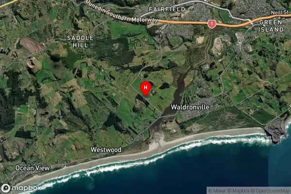 Westwood, Otago Satellite Map