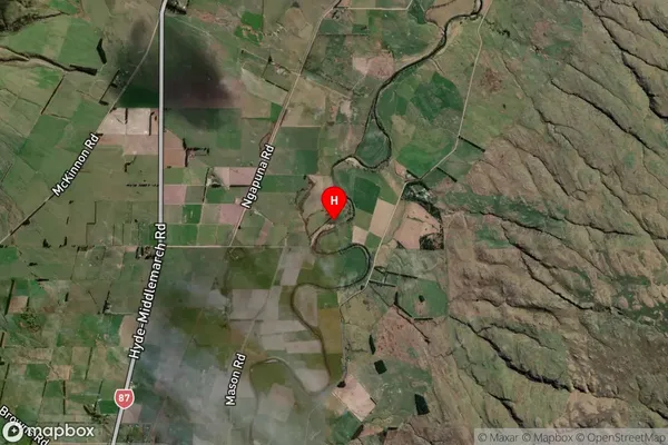 Enfield and Surrounds, Otago Satellite Map