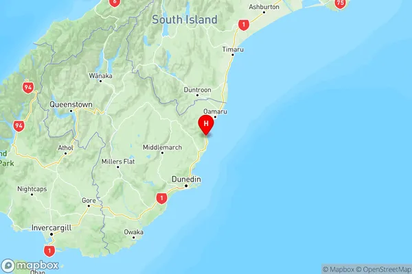 Hampden, Otago Region Map