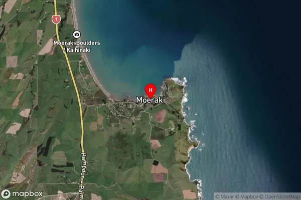 Moeraki, Otago Satellite Map