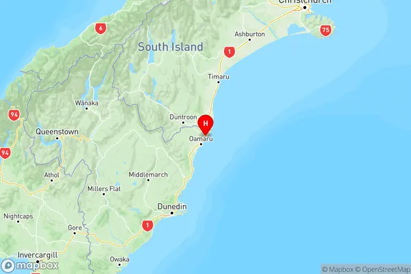 Richmond, Otago Region Map