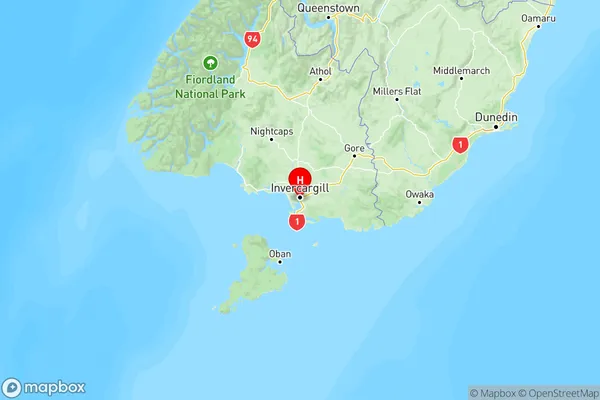 Appleby, Southland Region Map