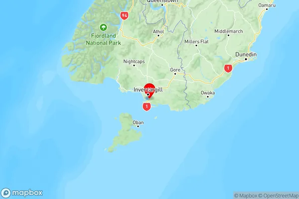 Awarua, Southland Region Map