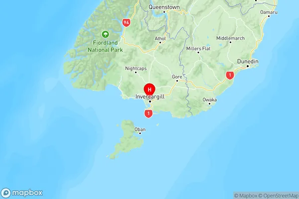 Grasmere, Southland Region Map