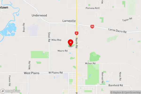 Lorneville, Southland Region Map