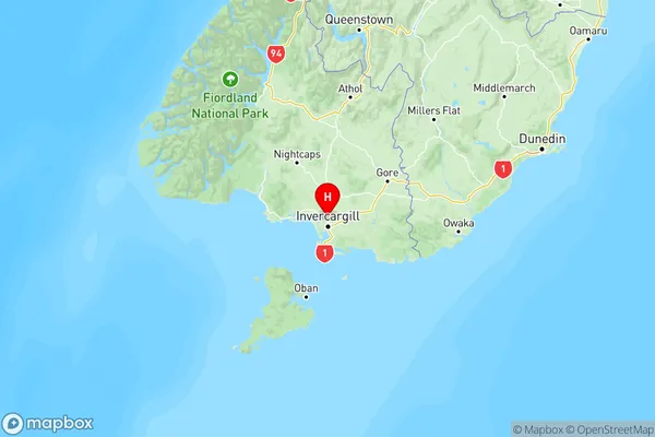 Lorneville, Southland Region Map