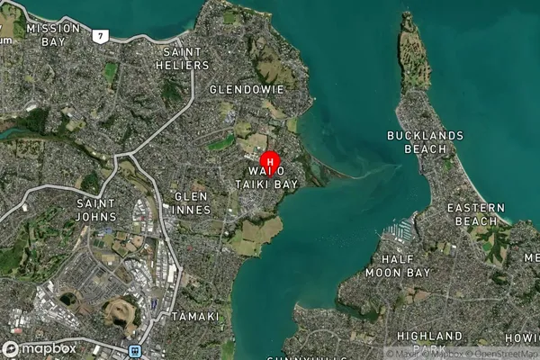 Waiotaiki Bay, Auckland Satellite Map