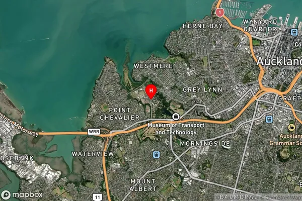 Western Springs, Auckland Satellite Map