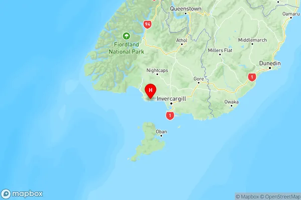 Colac Bay, Southland Region Map