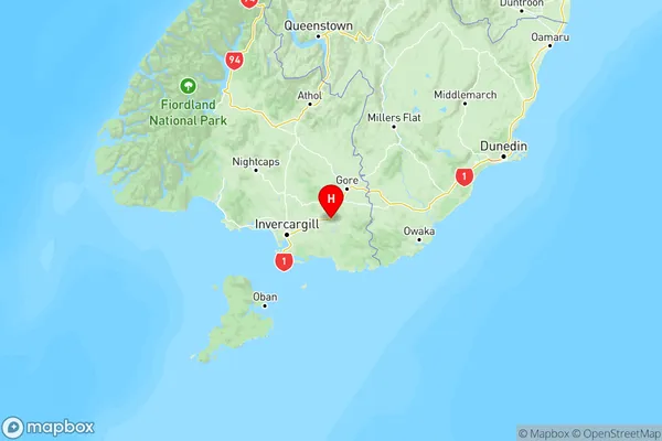 Edendale, Southland Region Map