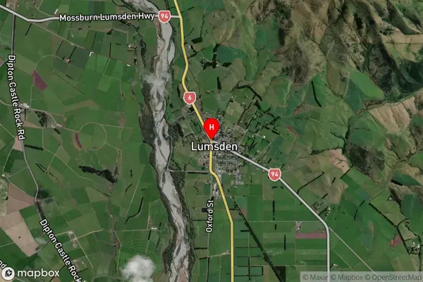 Lumsden Surrounds, Southland Satellite Map