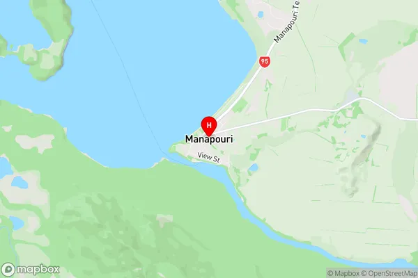 Manapouri, Southland Region Map