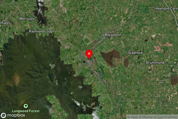 Otautau, Southland Satellite Map