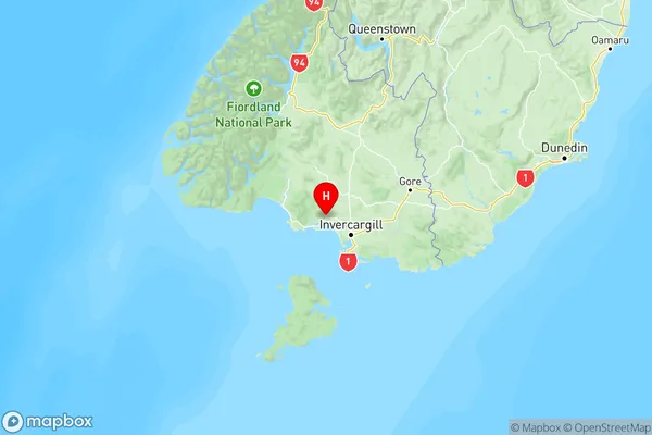 Thornbury, Southland Region Map