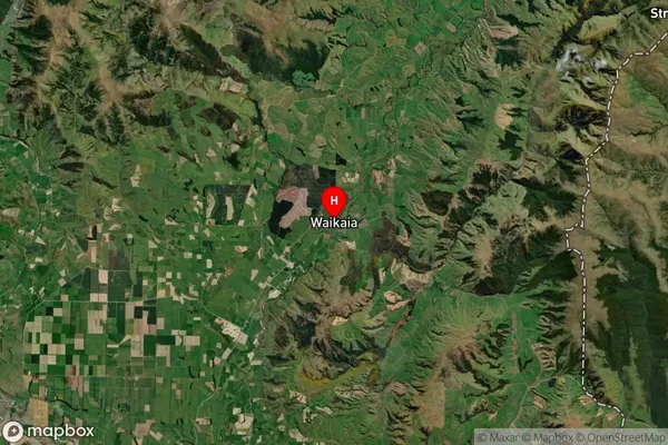 Waikaia, Southland Satellite Map