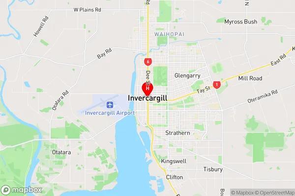 Southland, Southland Region Map