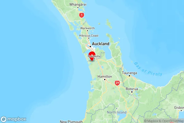 Aka Aka, Waikato Region Map