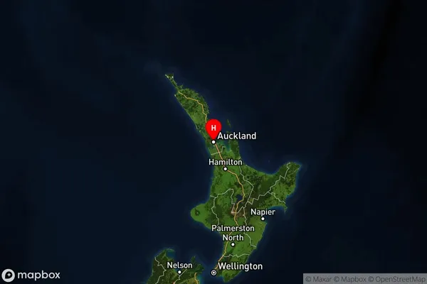 North Island,  Satellite Map