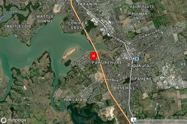 Karaka, Auckland Satellite Map