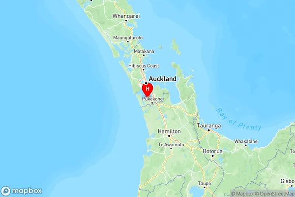 Kingseat, Auckland Region Map