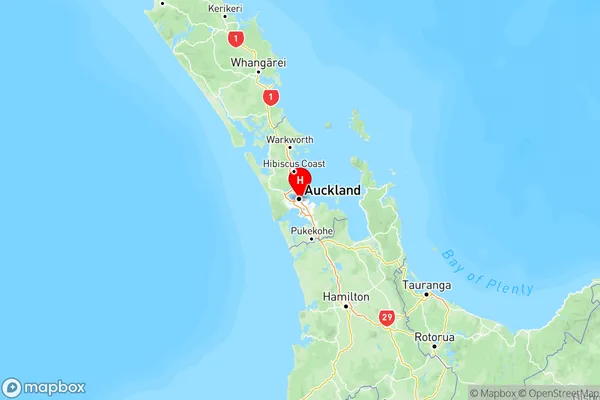 Pukekawa, Auckland Region Map