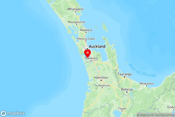 Waiau Pa, Auckland Region Map