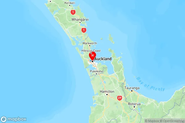 Whangape, Auckland Region Map