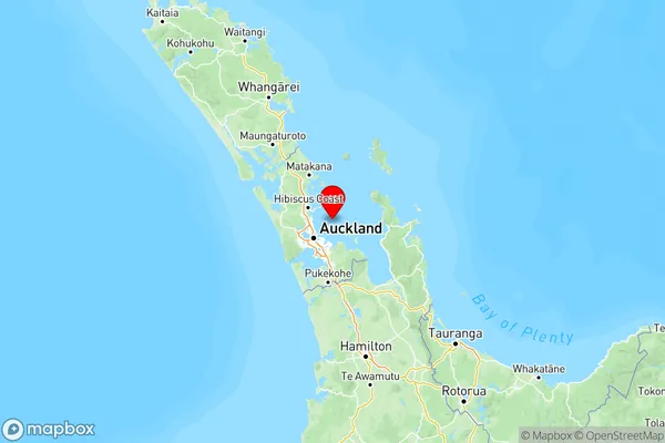 Rakino Island, Auckland Region Map