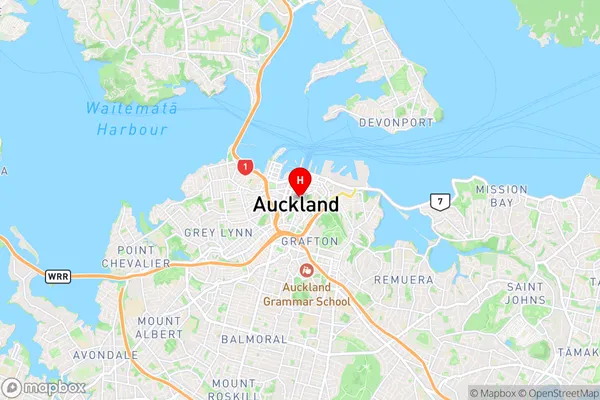 Hauraki Gulf Islands, Auckland Region Map