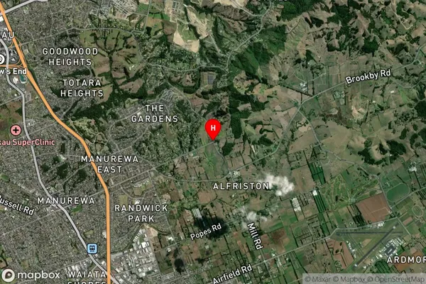 Alfriston, Auckland Satellite Map