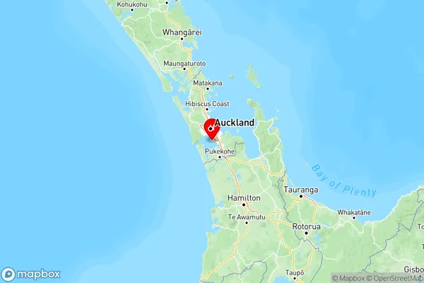 Auckland Airport, Auckland Region Map