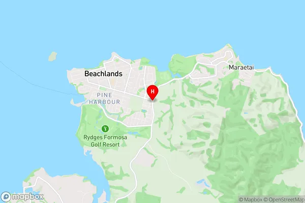 Beachlands, Auckland Region Map