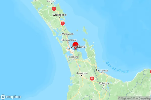 Beachlands, Auckland Region Map