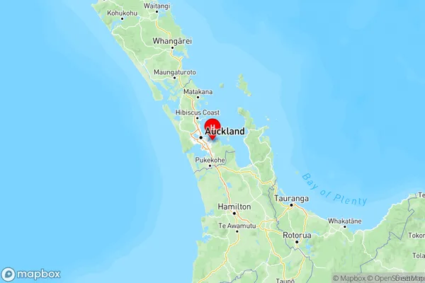 Cockle Bay, Auckland Region Map