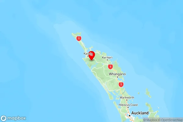 Broadwood, Northland Region Map