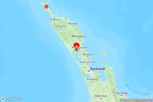 Pahi, Northland Region Map