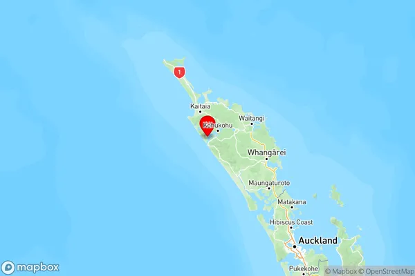 Panguru, Northland Region Map