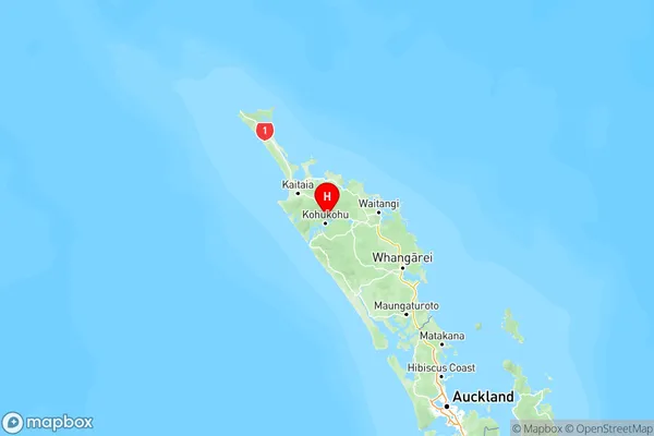 Umawera, Northland Region Map