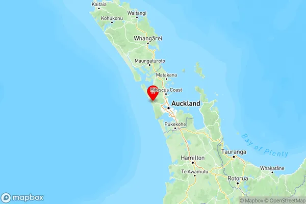 Woodhill, Auckland Region Map