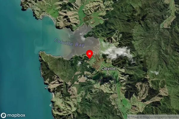 Colville, Waikato Satellite Map