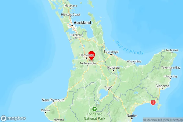 Hautapu, Waikato Region Map