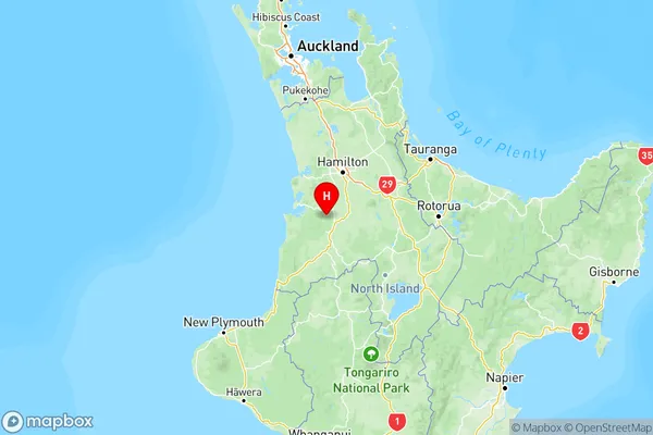 Honikiwi, Waikato Region Map
