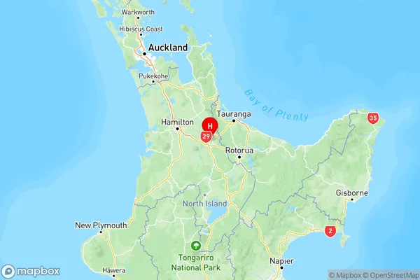 Okoroire, Waikato Region Map