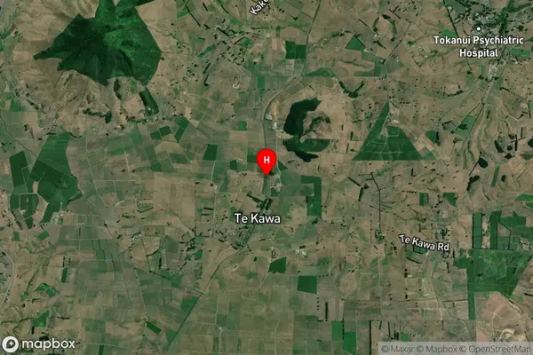 Te Kawa, Waikato Satellite Map